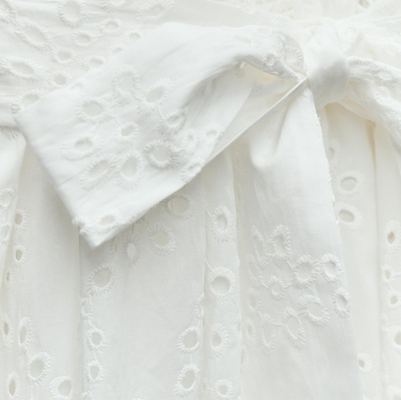 NWT Zara Embroidered Eyelet Dress - Picture 6 of 7